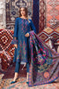 MARIA B - 3PC DHANAK EMBROIDERED SHIRT WITH COTRAI WOOL PRINTED SHAWL AND TROUSER - KPR 1429