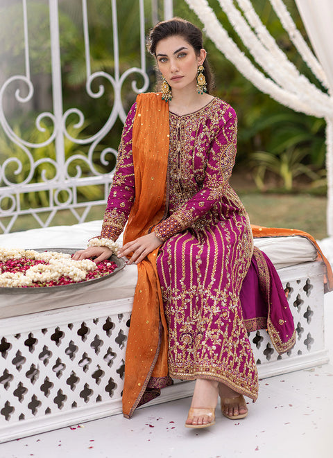 Farah Talib Aziz Luxury Embroidered Chiffon 3 Piece Unstitched