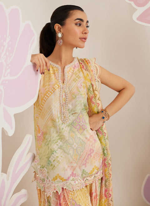 Farah Talib Aziz Luxury Embroidered Lawn 3 Piece Unstitched Elysia