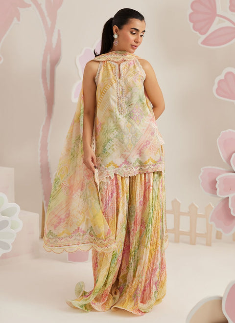 Farah Talib Aziz Luxury Embroidered Lawn 3 Piece Unstitched Elysia