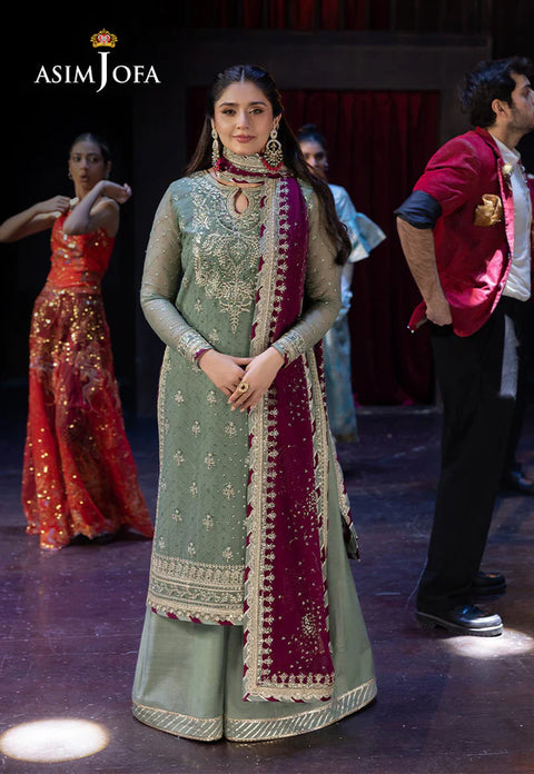 ASIM JOFA Luxury Chiffon Embroidered Collection Unstitched AJLFF-13