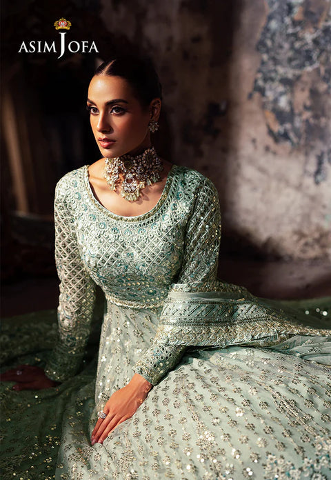 Asim Jofa Couture NetEmbroidered Saree AJKB-07