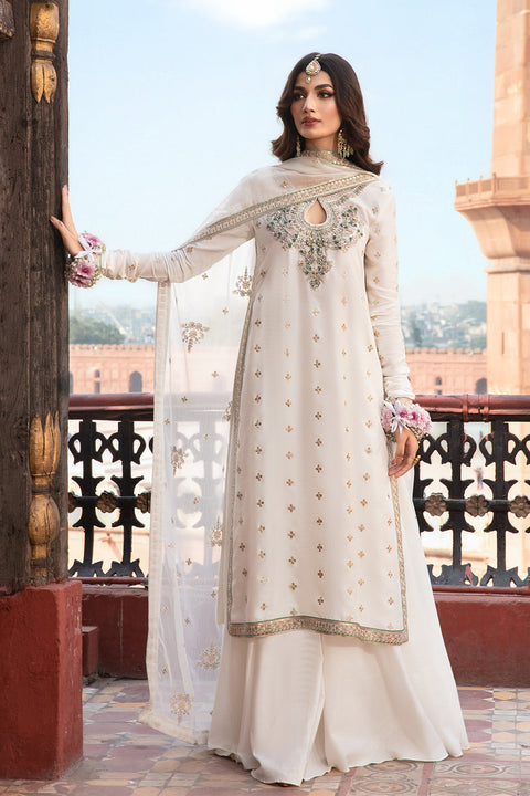 Maria.B Unstitched 3 Pieces Chiffon Embroidered Suit MPC-MINTARA