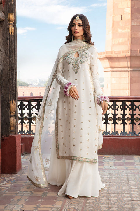 Maria.B Unstitched 3 Pieces Chiffon Embroidered Suit MPC-MINTARA