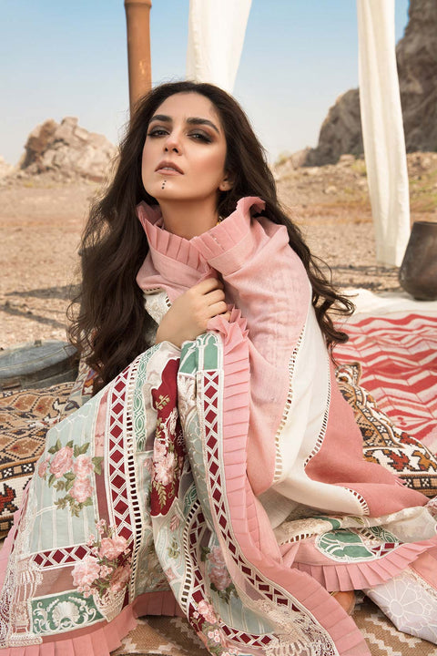 CRIMSON - Luxury Lawn 3-PC Unstitched Festive Edit Lawn Collection Aari Revival Ruby