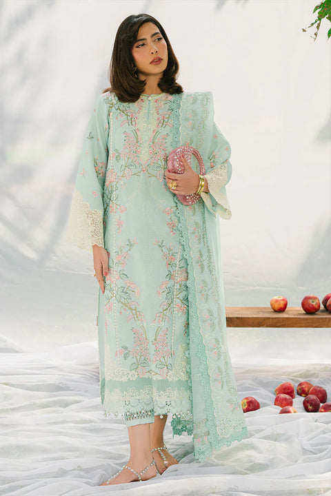 BIN ILYAS LUXURY LAWN- 3PCS Embroidered Lawn Suits Unstitched -233 - B