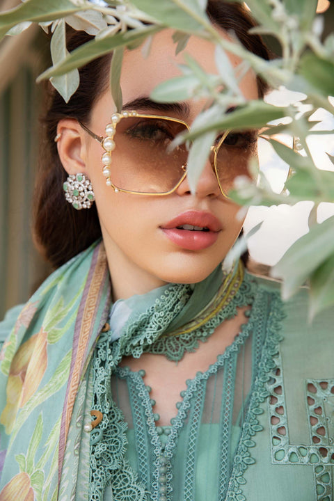 MARIA B - 3 Piece Unstitched Chickenkari Embroidered Printed Lawn Suit | MPT-2501-B