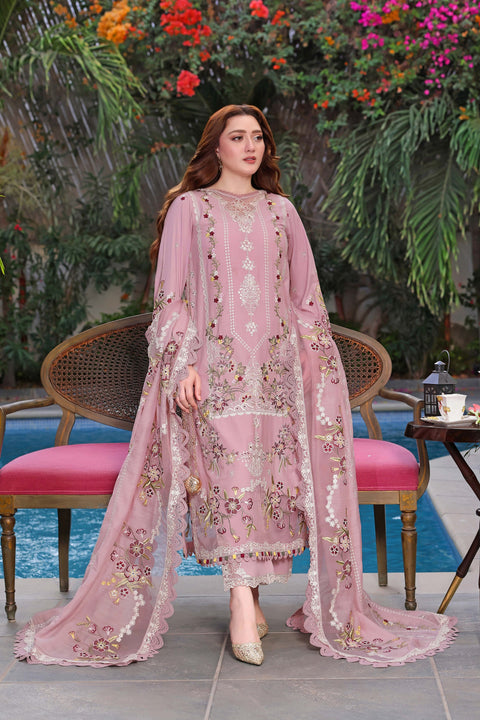 Aneela's  - 3-piece luxury unstiched embroidered dress- (LUX-26-64)