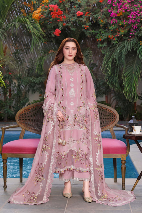 Aneela's  - 3-piece luxury unstiched embroidered dress- (LUX-26-64)
