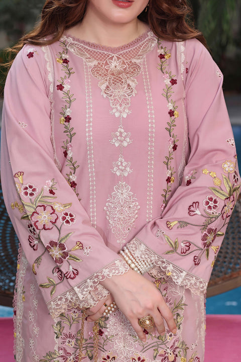 Aneela's  - 3-piece luxury unstiched embroidered dress- (LUX-26-64)