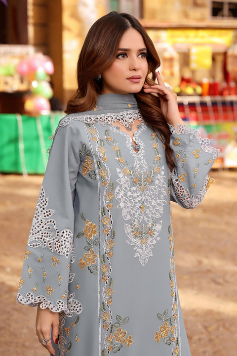 Aneela - Luxury Lawn Embroidered Unstitched 3 Piece -LUX-26-05