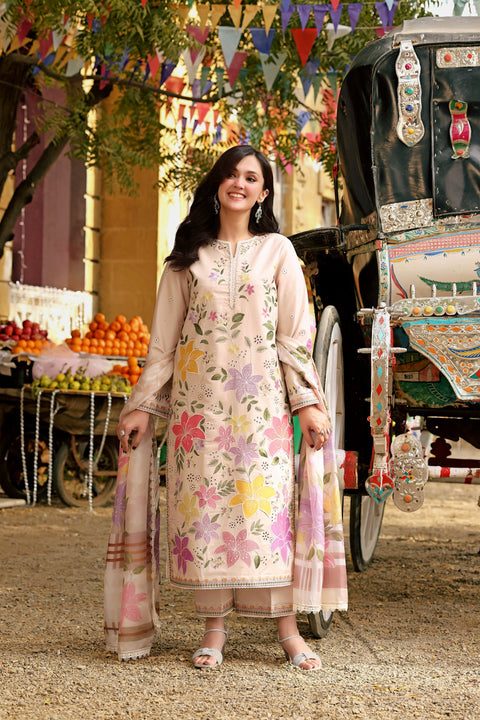 Aneela - Luxury Lawn Embroidered Unstitched 3 Piece - LUX-26-01