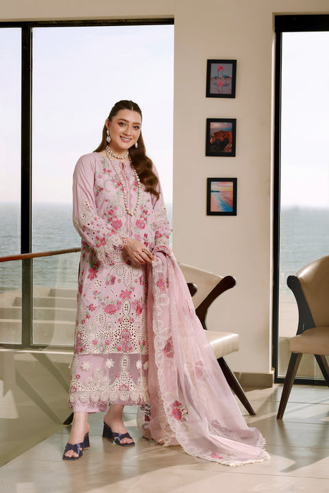 Aneela - Luxury Lawn Embroidered Unstitched 3 Piece -LUX-26-19
