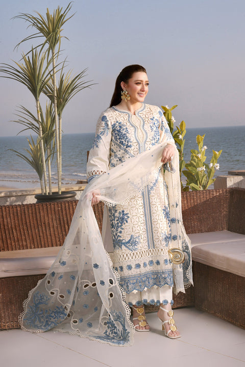 Aneela - Luxury Lawn Embroidered Unstitched 3 Piece -LUX-26-03