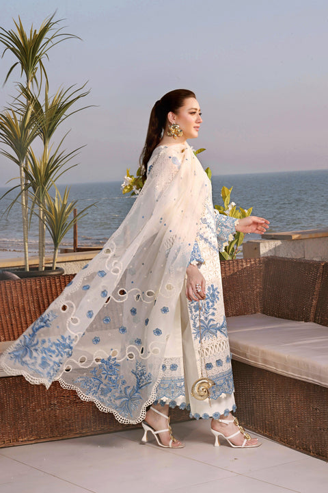 Aneela - Luxury Lawn Embroidered Unstitched 3 Piece -LUX-26-03