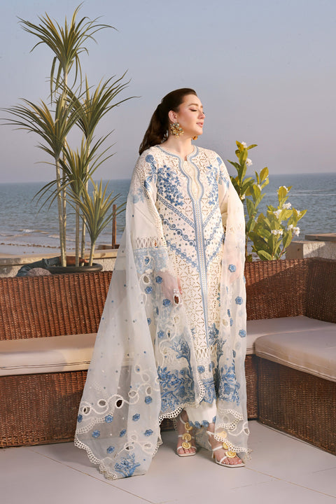 Aneela - Luxury Lawn Embroidered Unstitched 3 Piece -LUX-26-03