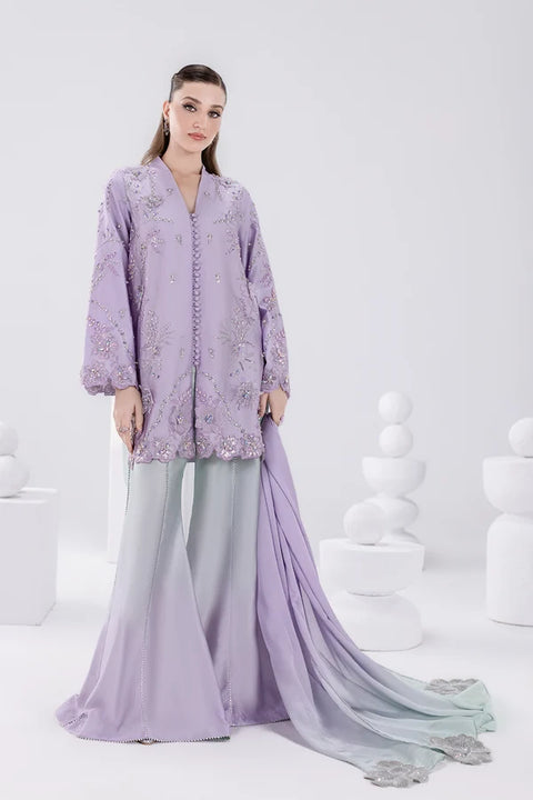 JAZMIN  - 3 Piece Unstitched Embroidered Silk Suit : AM-56