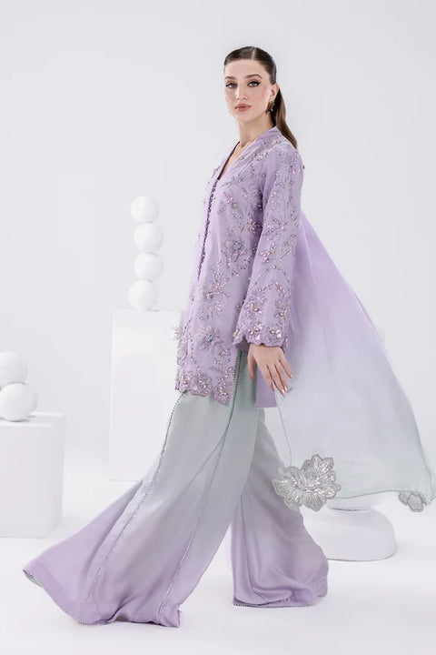 JAZMIN  - 3 Piece Unstitched Embroidered Silk Suit : AM-56