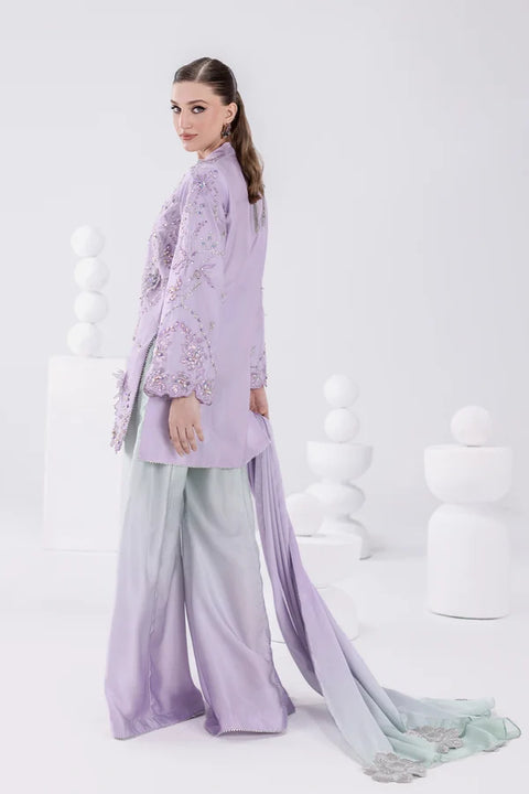 JAZMIN  - 3 Piece Unstitched Embroidered Silk Suit : AM-56