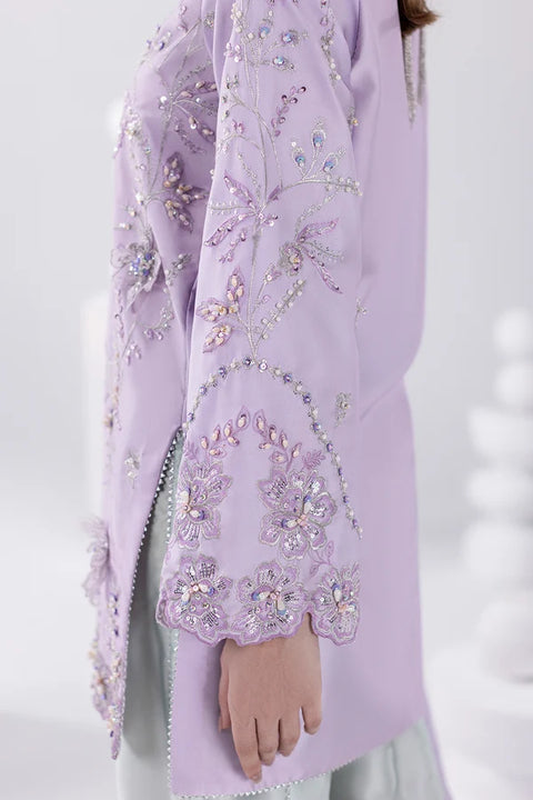 JAZMIN  - 3 Piece Unstitched Embroidered Silk Suit : AM-56