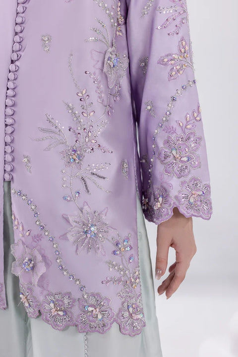JAZMIN  - 3 Piece Unstitched Embroidered Silk Suit : AM-56