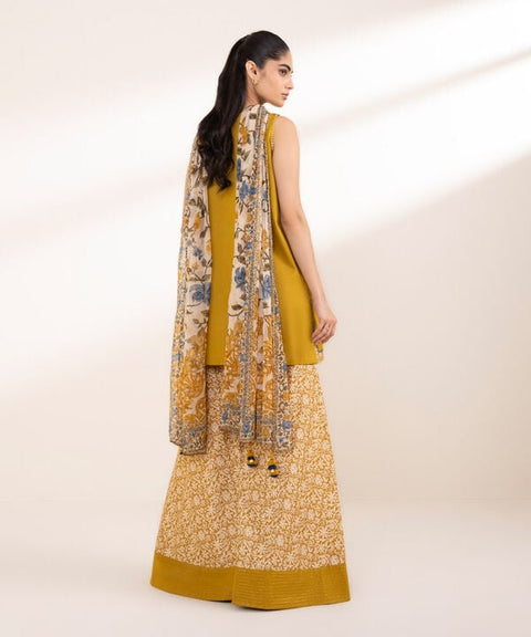 SAPPHIRE -3 Piece Unstitched Embroidered Lawn Suit | YL-1