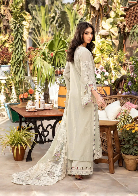 Elaf Luxury Lawn Unstitched Embroidered Collection with Cottom net Dupatta - ELM-1B SANAA
