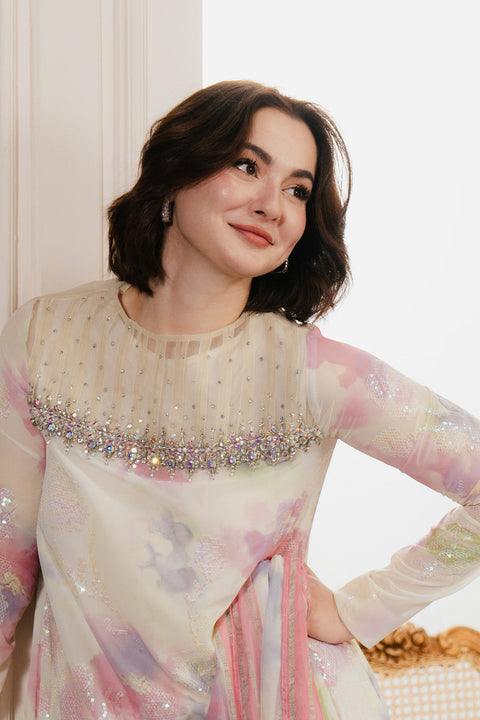 Lulusar - 3-piece embroidered Chiffon suit - (Nirzek)