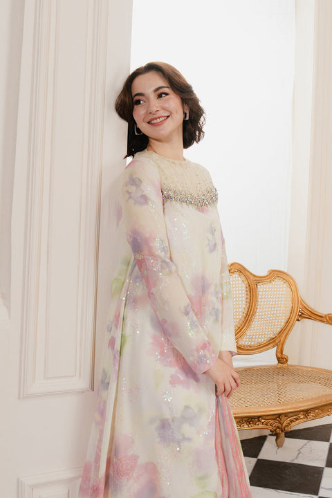 Lulusar - 3-piece embroidered Chiffon suit - (Nirzek)