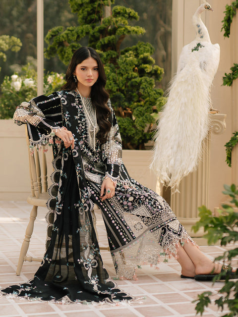 Bin Ilyas -  Luxuxry Embroidered Lawn Suits Unstitched 3 Piece 103 - B - Summer Collection