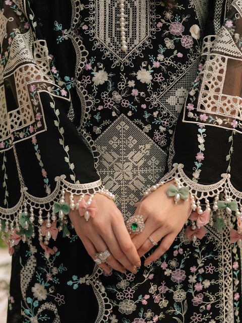 Bin Ilyas -  Luxuxry Embroidered Lawn Suits Unstitched 3 Piece 103 - B - Summer Collection