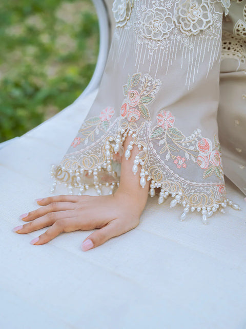 BIN ILYAS LUXURY LAWN- 3PCS Embroidered Lawn Suits Unstitched -104 - B