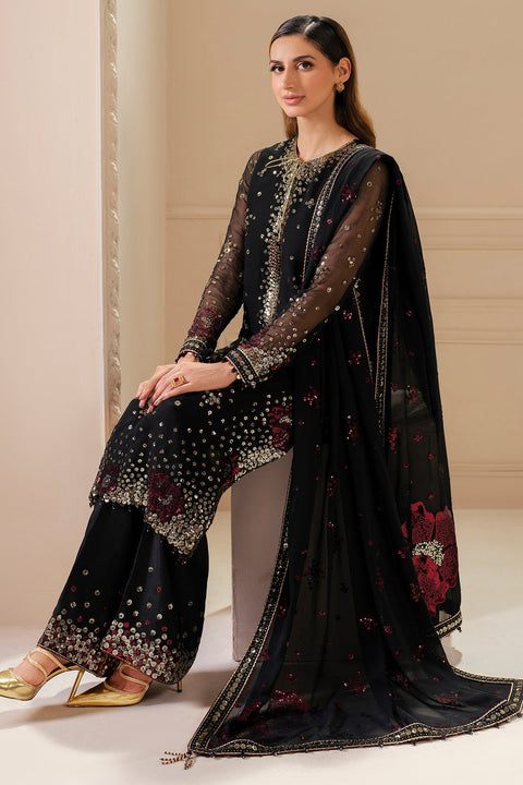 JAZMIN - 3PC CHIFFON EMBROIDERED WITH EMBROIDERED DUPATTA -UC-3070