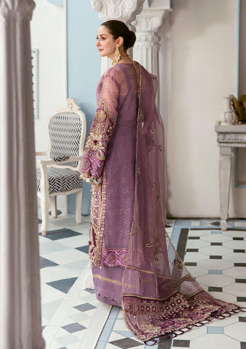 ELAF - WEDDING COLLECTION 3PC UNSTITCHED EMBROIDERED ORGANZA WEDDING COLLECTION - UF-526-PINK