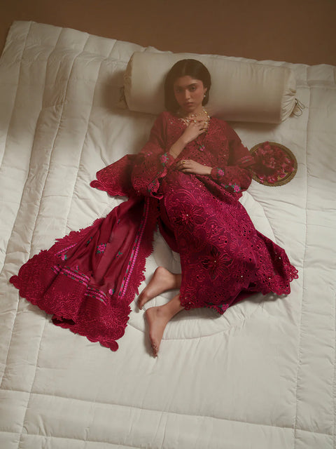 Bin Ilyas- Luxury Lawn Embroidered 3 Piece Unstitched -D-113-B