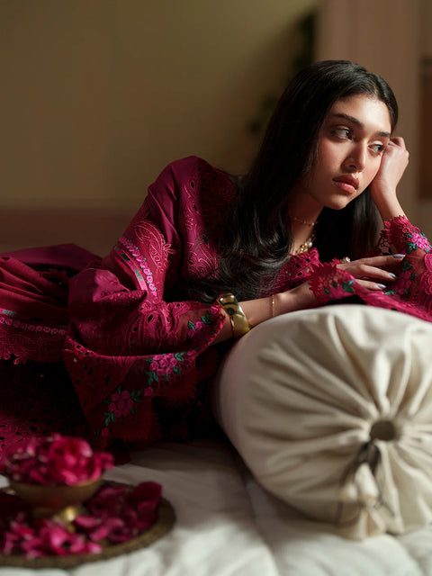 Bin Ilyas- Luxury Lawn Embroidered 3 Piece Unstitched -D-113-B