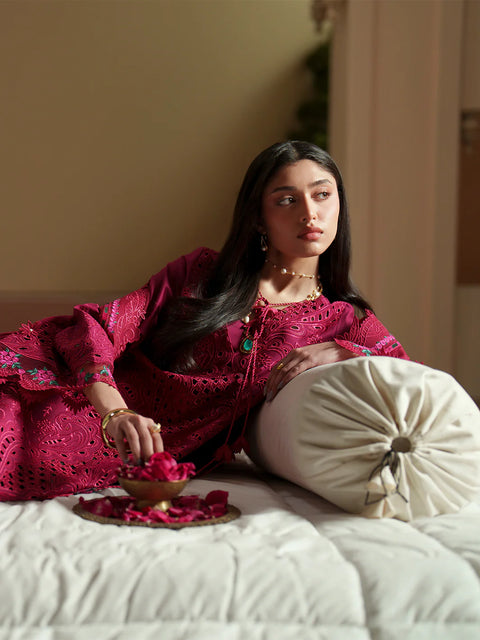 Bin Ilyas- Luxury Lawn Embroidered 3 Piece Unstitched -D-113-B