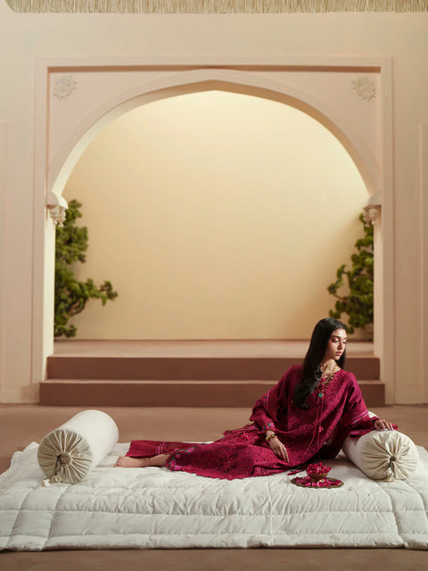 Bin Ilyas- Luxury Lawn Embroidered 3 Piece Unstitched -D-113-B