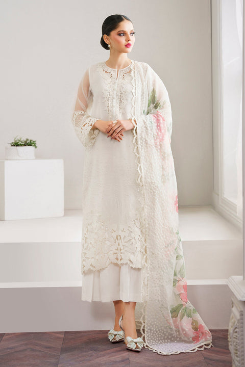 BAROQUE - 3PC UNSTITCHED EMBROIDERED ORGANZA WEDDING COLLECTION - UF-526