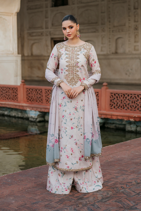 IZNIK - 3 Piece Unstitched Embroidered Lawn Suit | UE-318