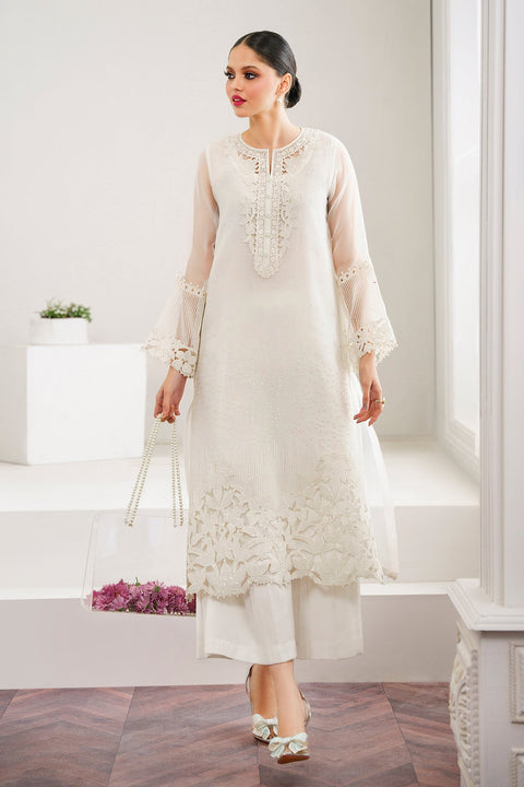 BAROQUE - 3PC UNSTITCHED EMBROIDERED ORGANZA WEDDING COLLECTION - UF-526