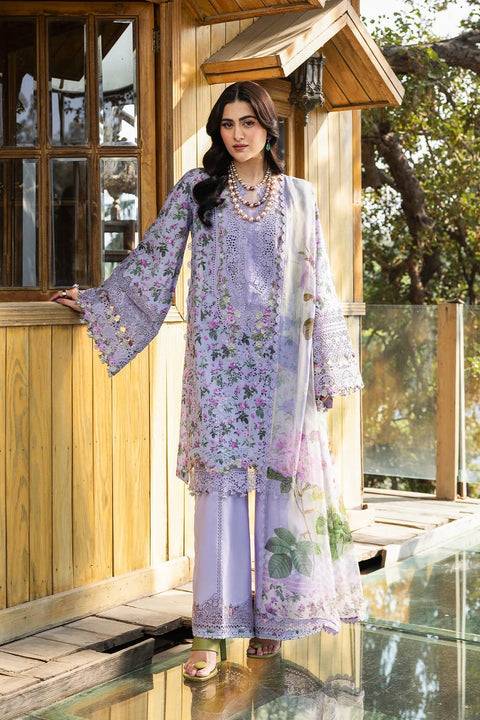 Elaf Premium Lawn Embroidered 3 Piece Unstitched - ERC-6B IRIS