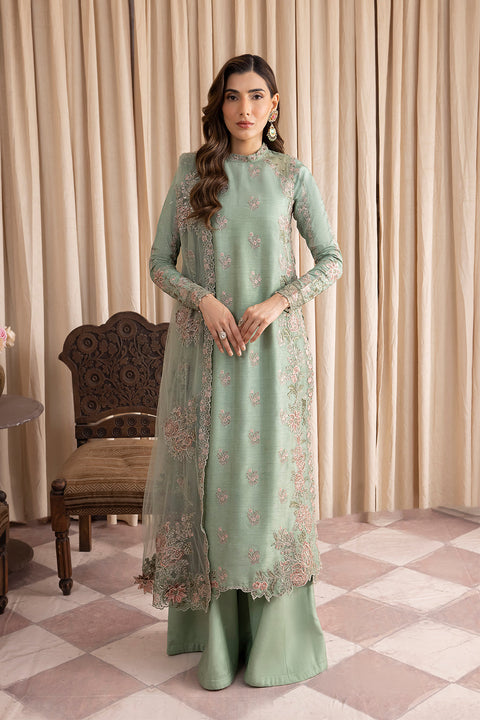 Aneela's - 3-piece luxury unstiched embroidered dress- Chiffon (IRS-01)