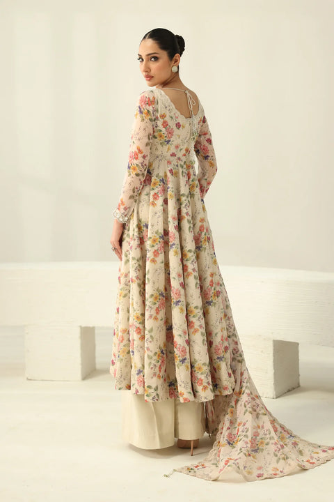 Baroque - 3 Piece Unstitched Embroidered Lawn Suit :SML-333