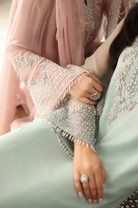 Baroque PR-1154 - Luxury Chiffon Embroidered 3 Piece Unstitched