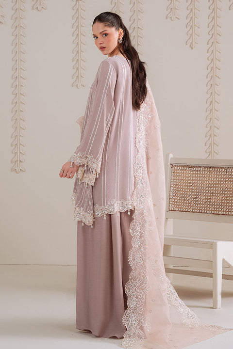 Cross Stitch - Luxury Chiffon Embroidered 3 Piece BURNT SAND