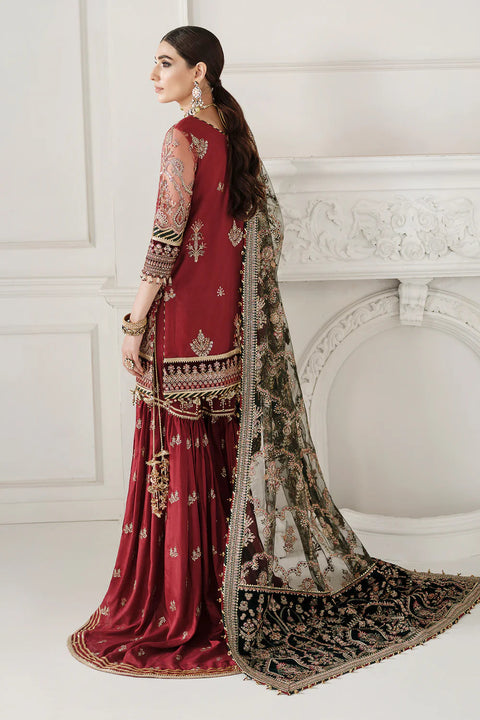 BAROQUE Chantelle Bareeze Net Unstitched Embroidered 3Pc Suit CH10-07