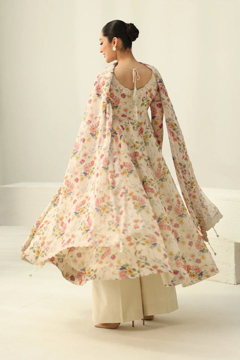 Baroque - 3 Piece Unstitched Embroidered Lawn Suit :SML-333