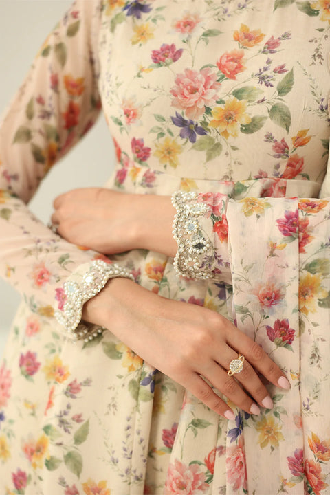 Baroque - 3 Piece Unstitched Embroidered Lawn Suit :SML-333