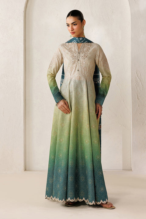 Baroque Silk Unstitched 3PC Heavy Embroidery Suit - D119